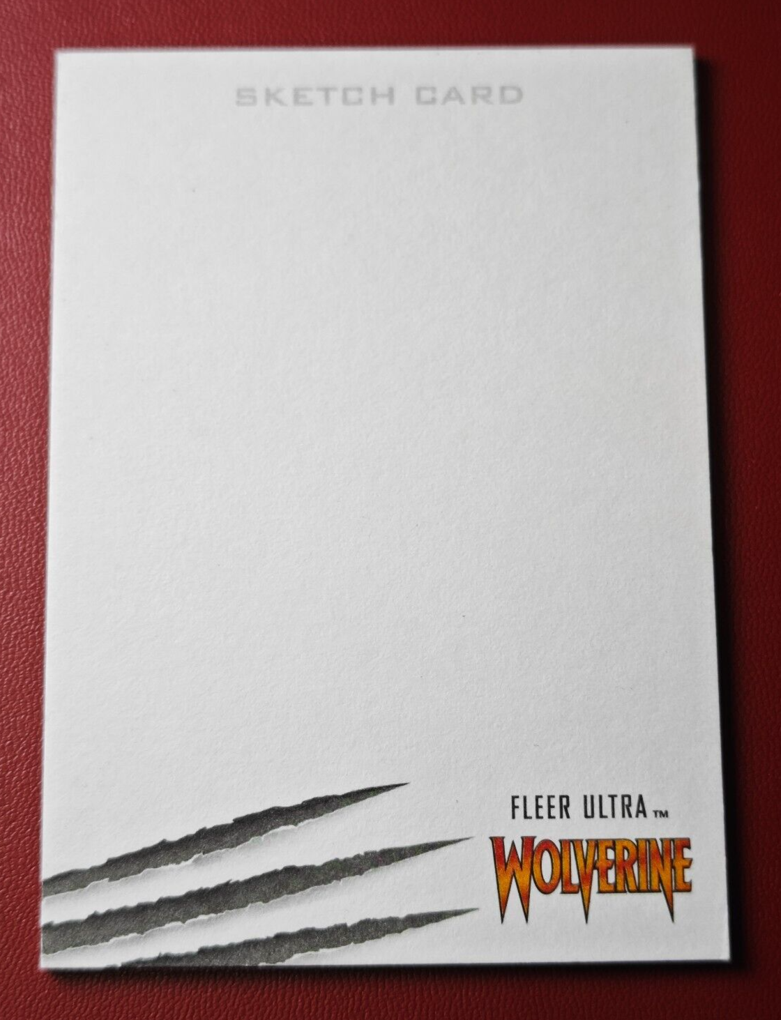 2022 Fleer Ultra Wolverine 1/1 Blank Artist Sketch Card