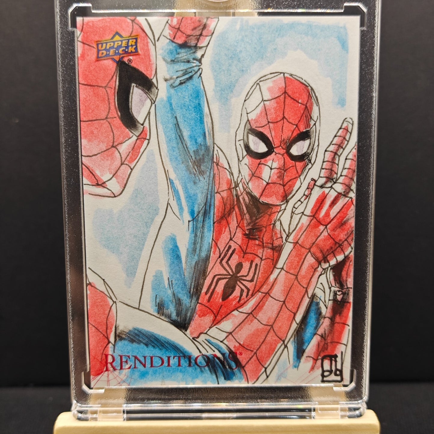 2024 Upper Deck Renditions 1/1 Marvel Sketch Card Spider-Man David Blatt