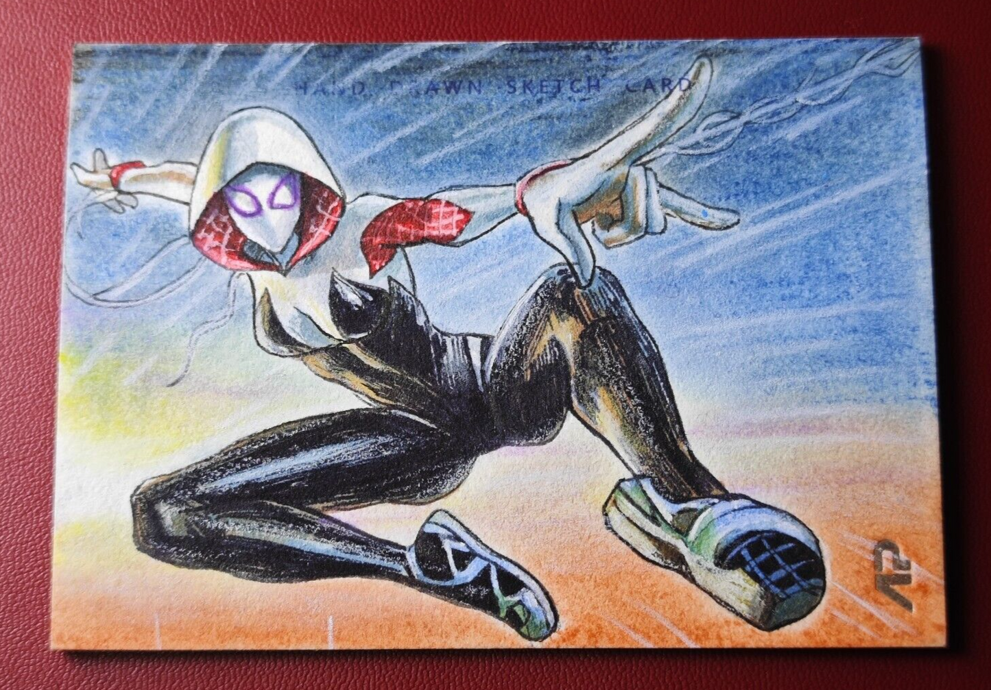 2023 Marvel Thunder Spider-Gwen 1/1 Hand-Drawn Sketch Card Finding Unicorn