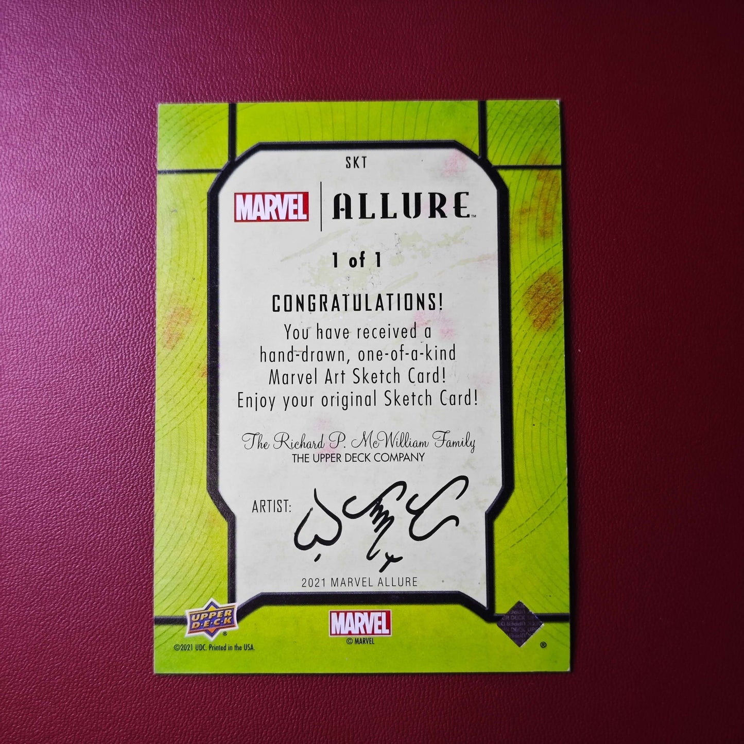 2021 Marvel Allure 1/1 Sketch Card Spider-Gwen Venomized Jomar Bulda