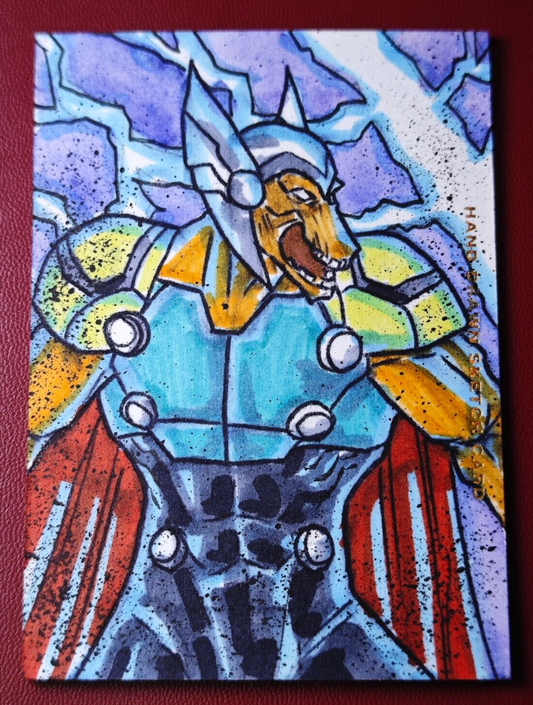 2024 Marvel Guardians Adventure Trip Sketch Card Beta Ray Bill 1/1 Jeffrey Benit