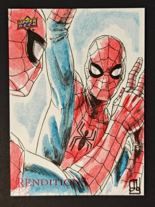 2024 Upper Deck Renditions 1/1 Marvel Sketch Card Spider-Man David Blatt