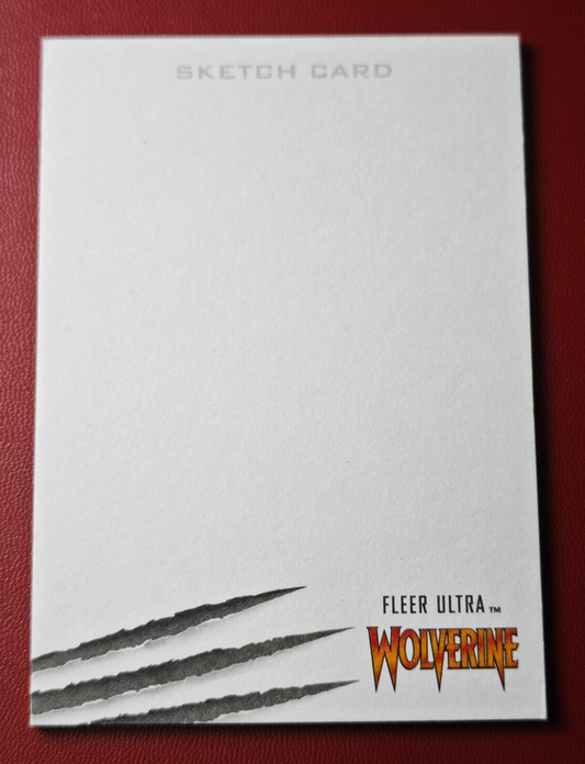 2022 Fleer Ultra Wolverine 1/1 Blank Artist Sketch Card