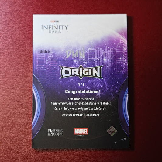 2024 Marvel Infinity Saga Origin Sketch Card Captain Marvel 1/1 Don Mark Noceda