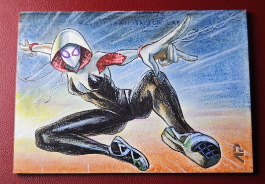 2023 Marvel Thunder Spider-Gwen 1/1 Hand-Drawn Sketch Card Finding Unicorn