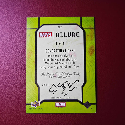 2021 Marvel Allure 1/1 Sketch Card Spider-Gwen Venomized Jomar Bulda